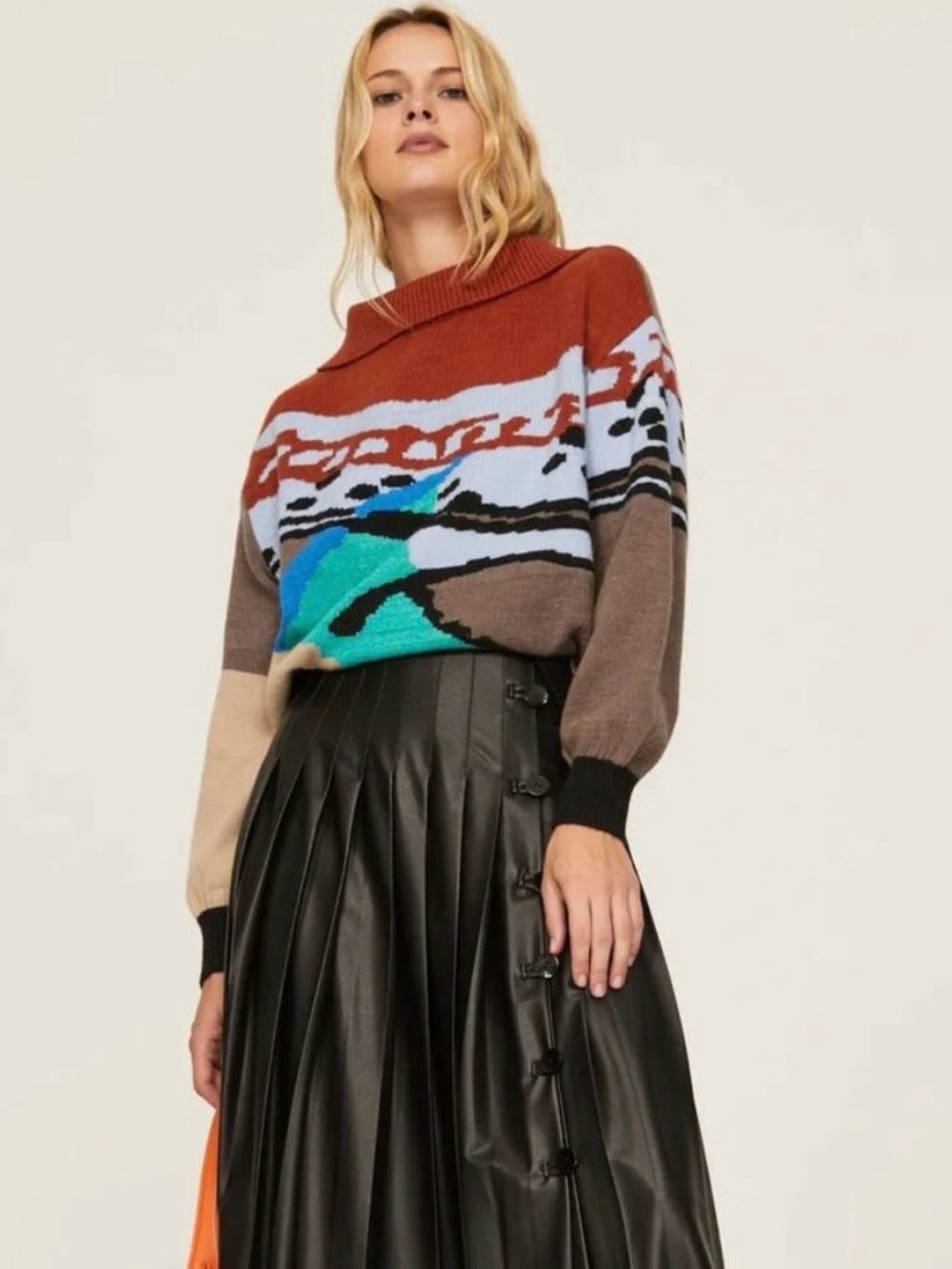 Anthropologie x Aldo Martins Nereida Abstract Sweater XS